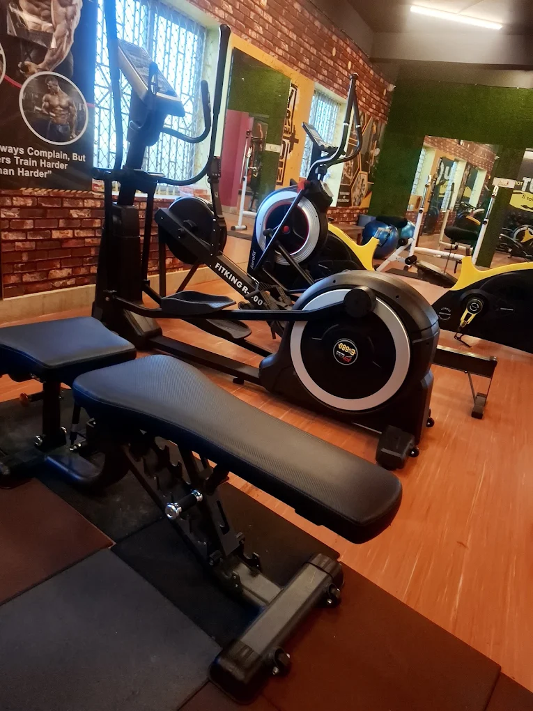Advanced cardio machines lineup at the gym